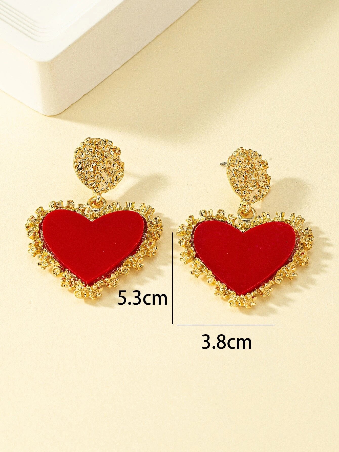 Heart Drop Earrings Valentines