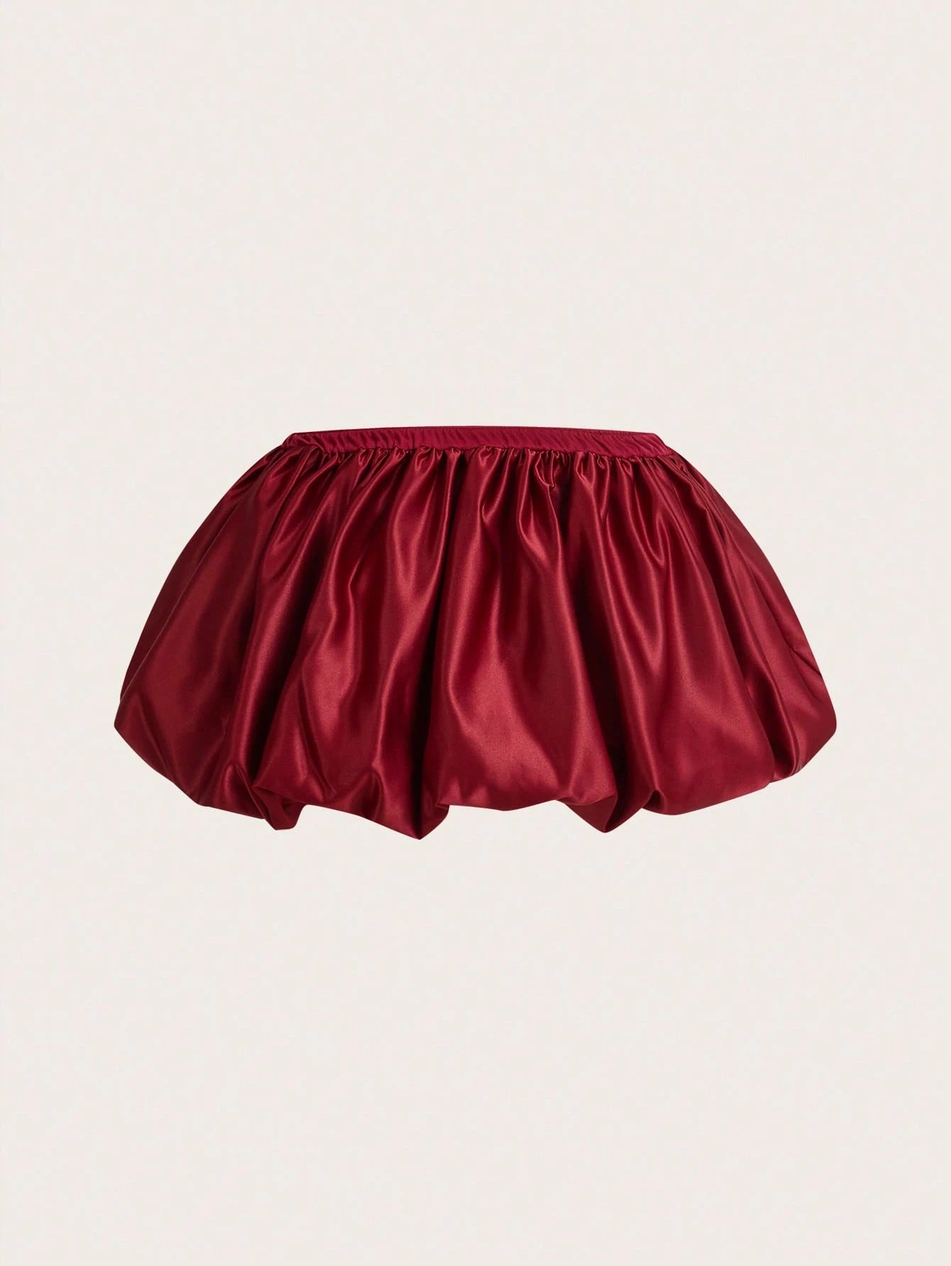 ICON Y2K Solid Color Low Waist Pleated Bubble Fower Mini Skirt