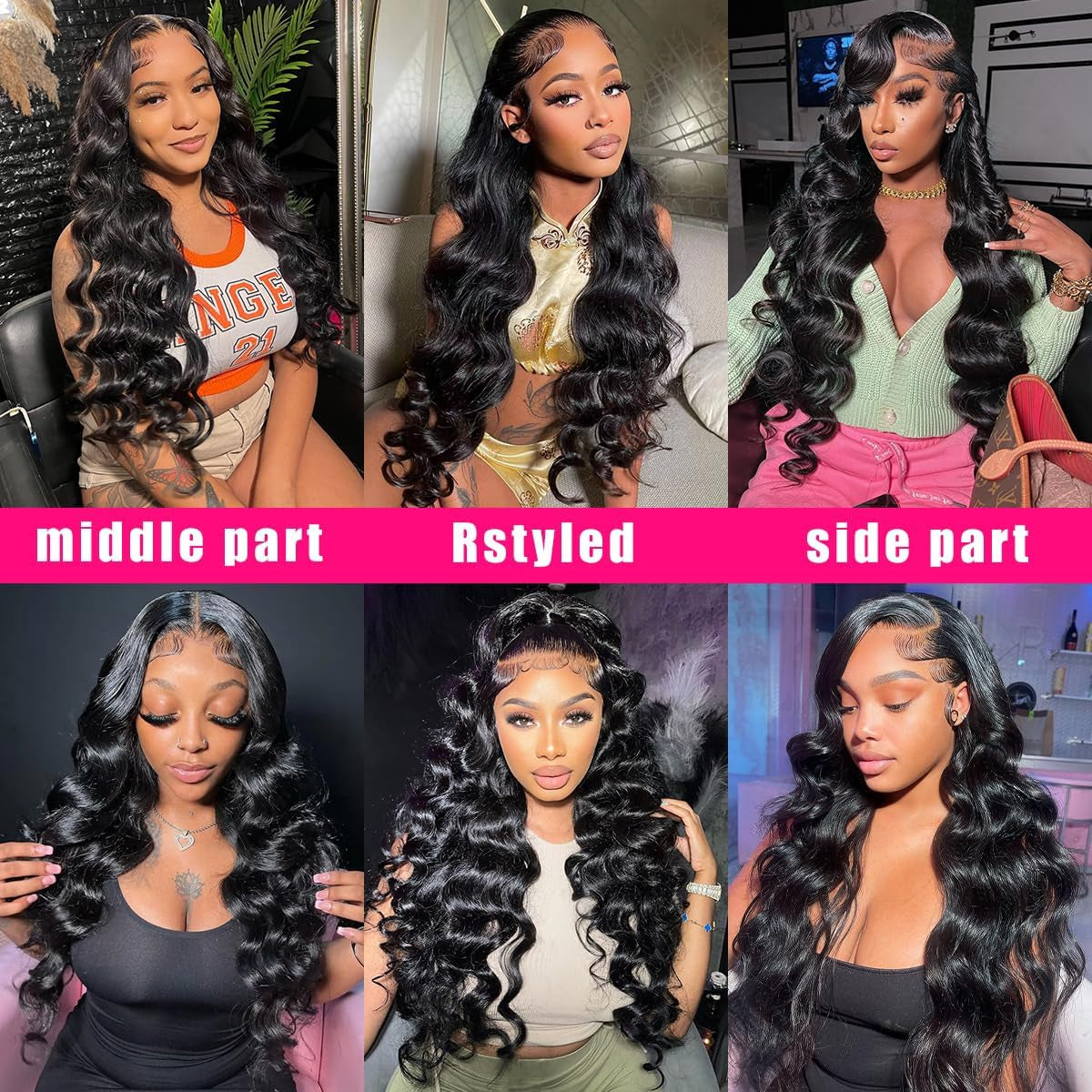 Body Wave Lace Front Wigs Human Hair 13X4 Frontal Wigs Human Hair Pre Plucked Glueless Wigs Human Hair with Baby Hair Body Wave Wig for Women Natural Color 24 Inch