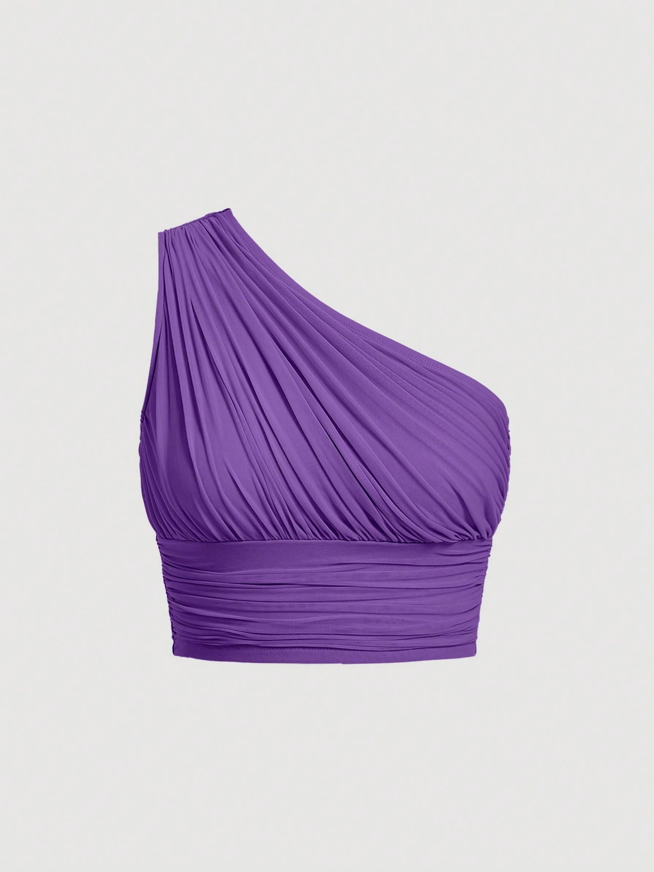 MOD One Shoulder Ruched Crop Top