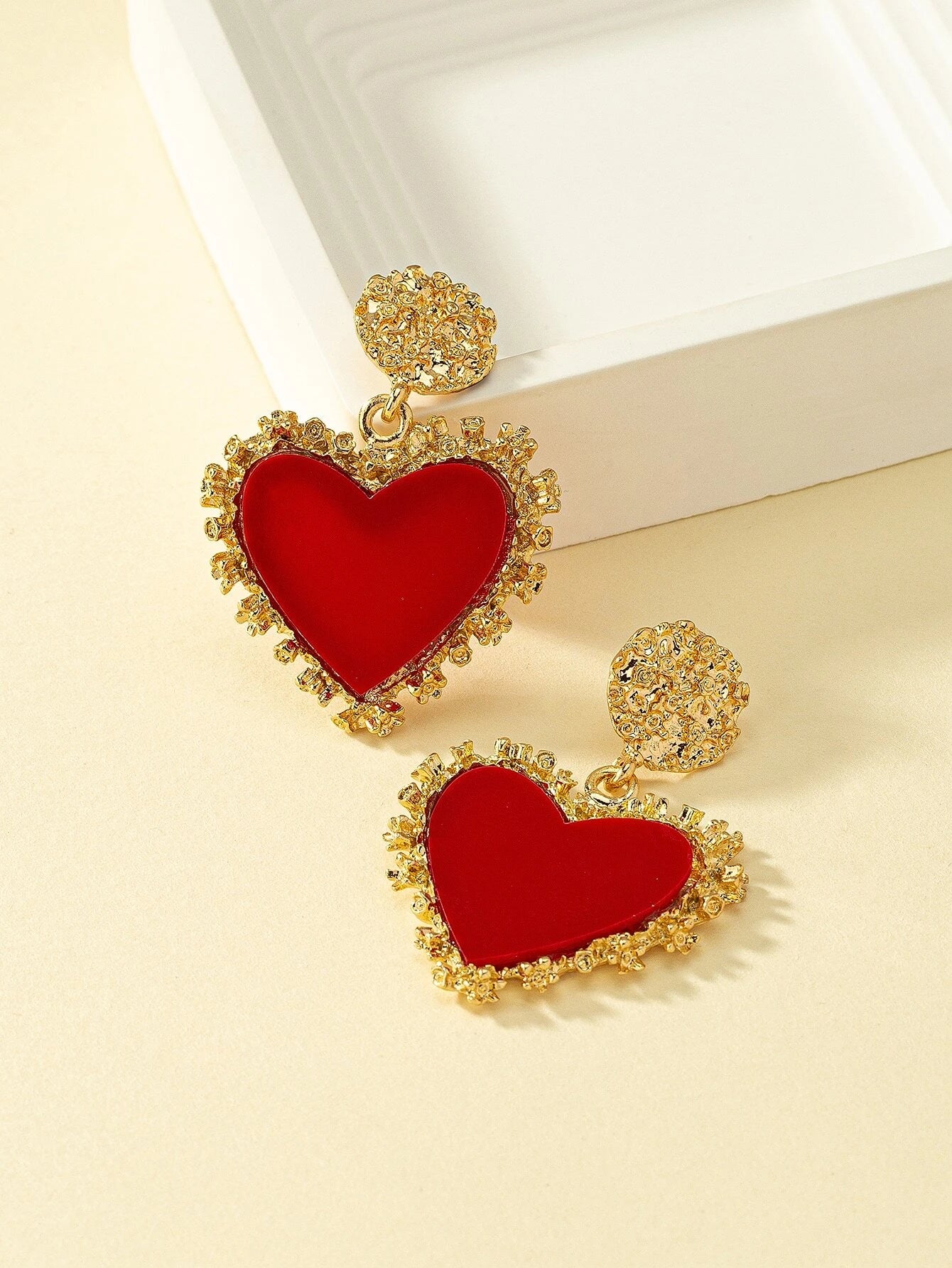 Heart Drop Earrings Valentines